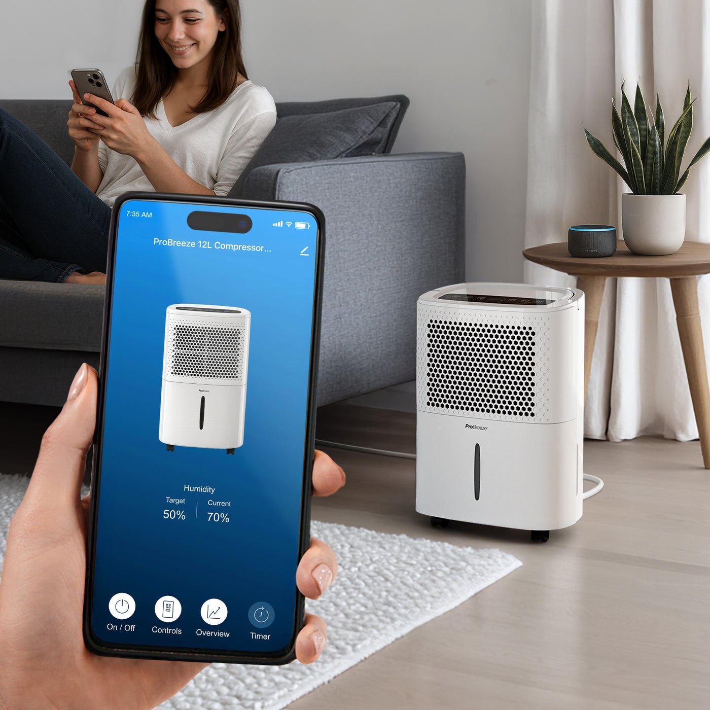 Deumidificatore Pro Breeze Eco Compact 12 L Wi-Fi — Fotografia del produttore 2