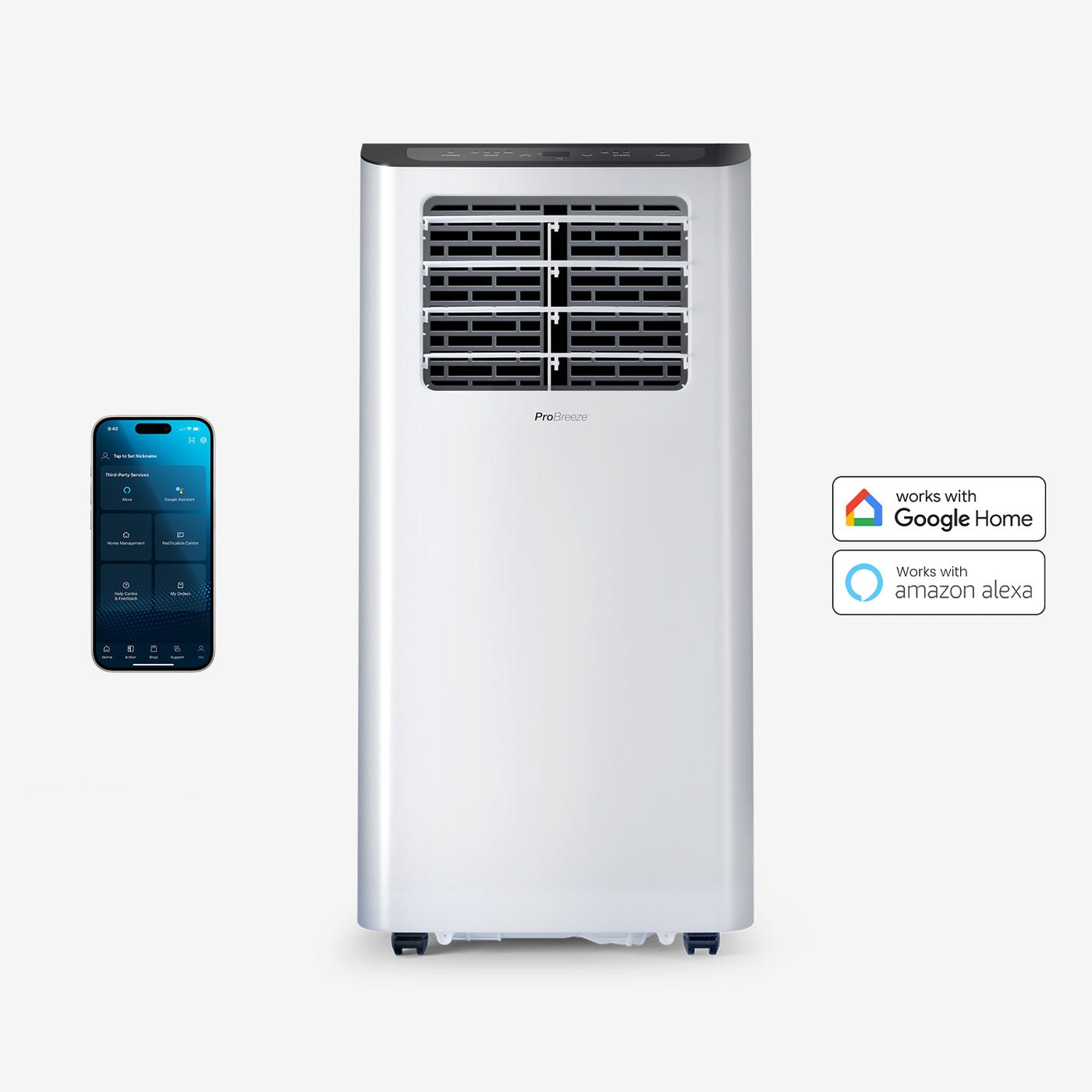 Aire acondicionado portátil Pro Breeze 14 000 BTU Wi-Fi