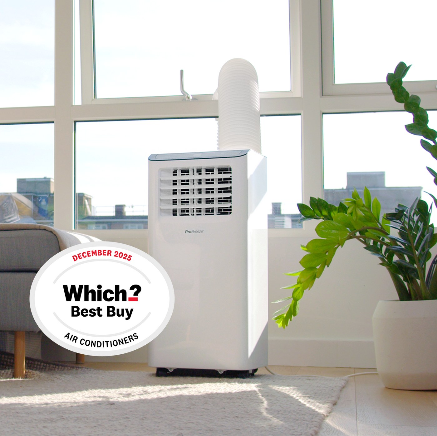 Mobiles Klimagerät Pro Breeze 9 000 BTU Wi-Fi — Herstellerfoto 2