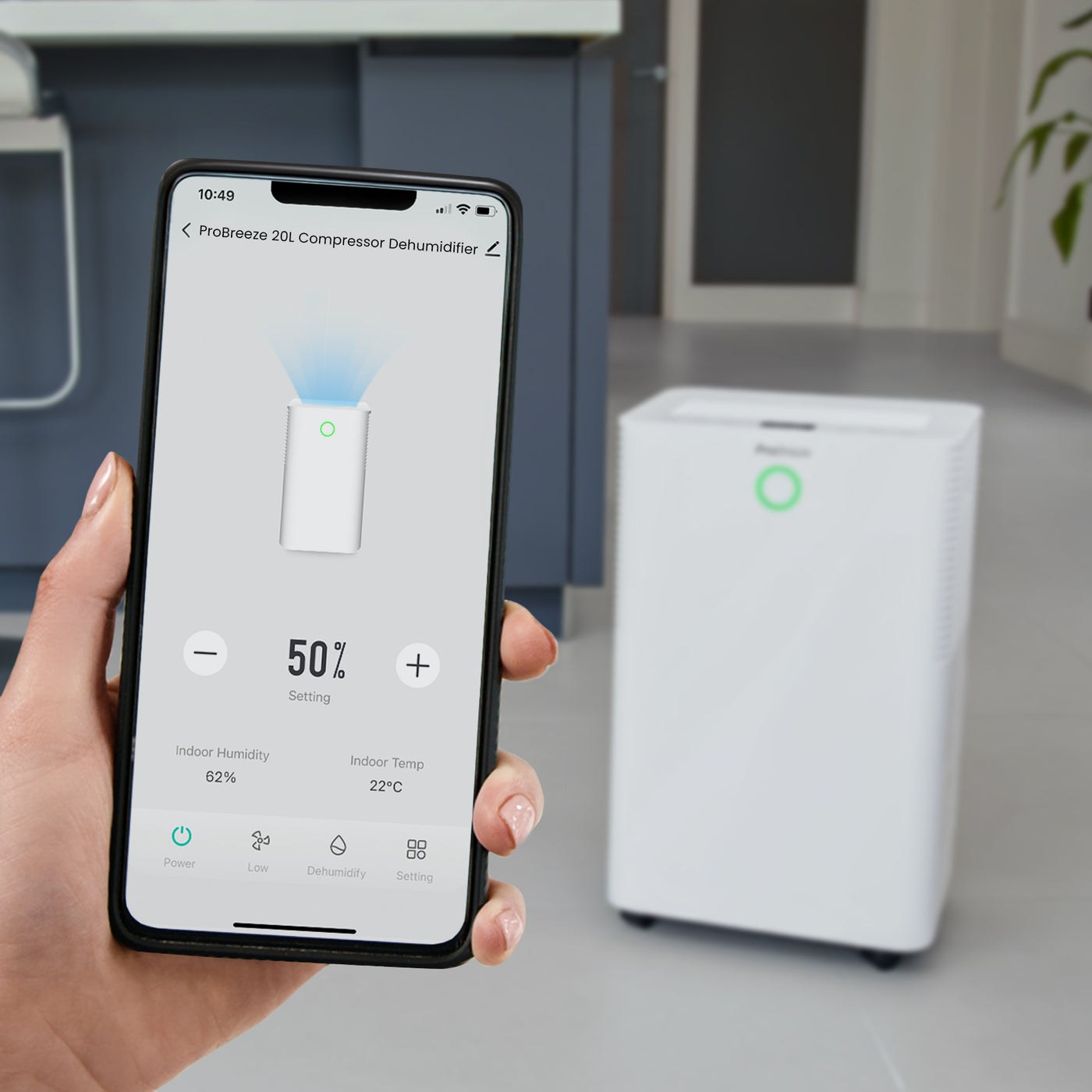 Deumidificatore Pro Breeze OmniDry Smart 20 L Wi-Fi — Fotografia del produttore 4