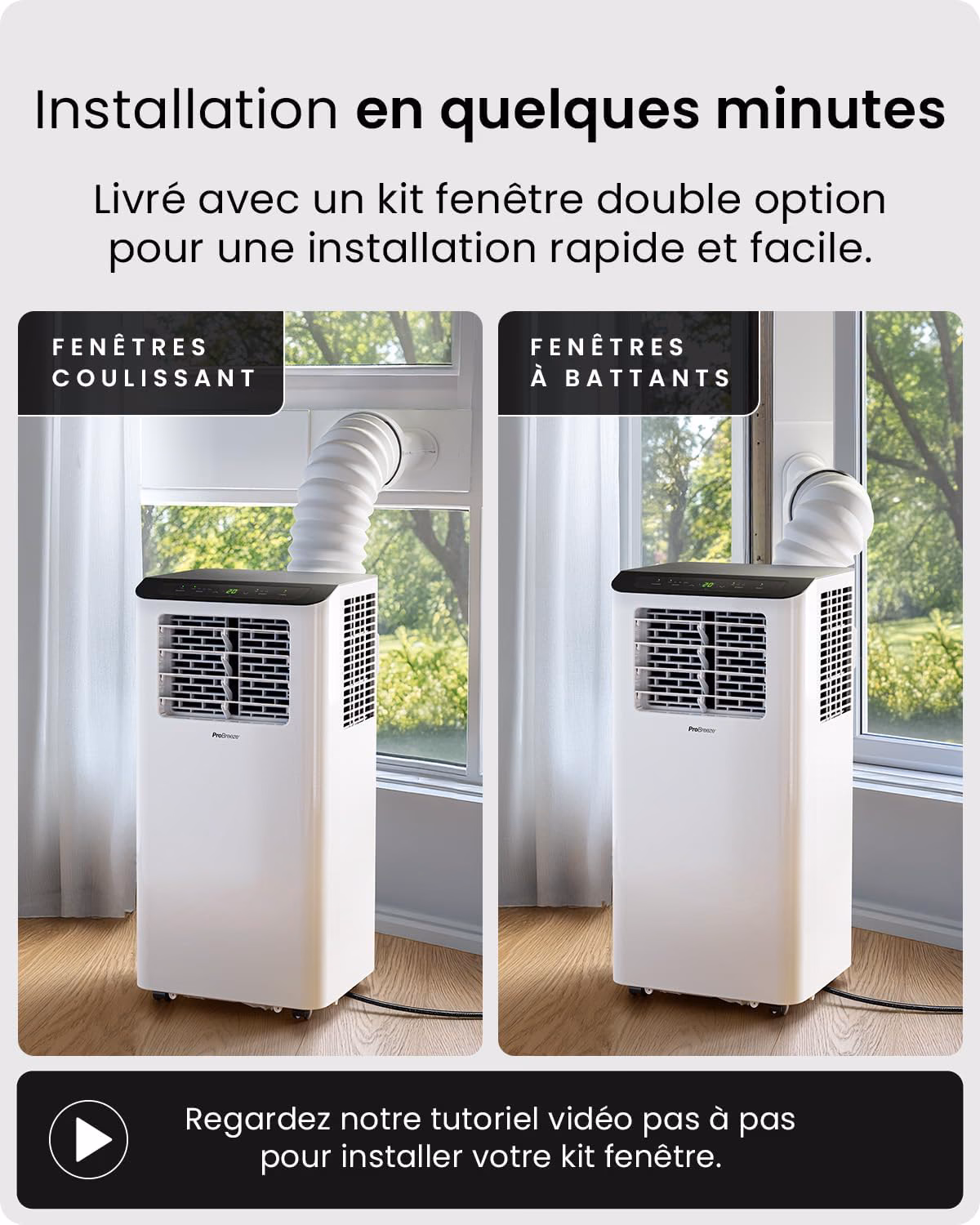 Kit fenêtre inclus compatible fenêtres à battant et coulissantes