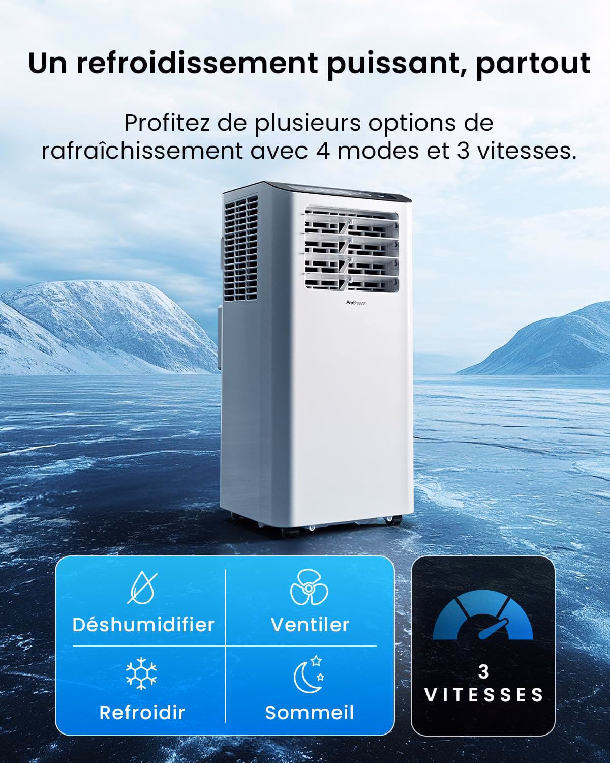 Classe énergétique A et réfrigérant R290 éco-responsable