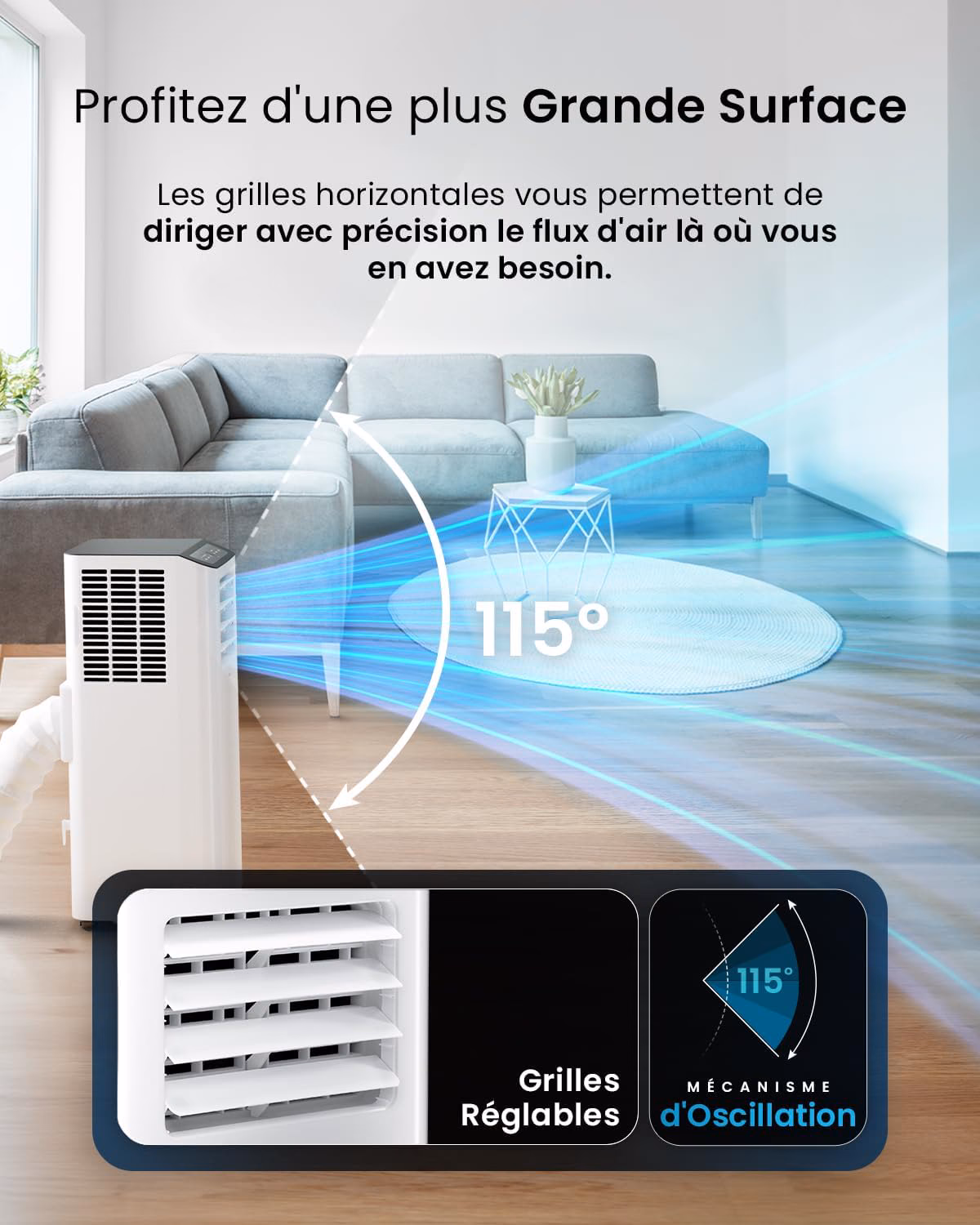 Contrôle WiFi via application compatible Alexa et Google Home