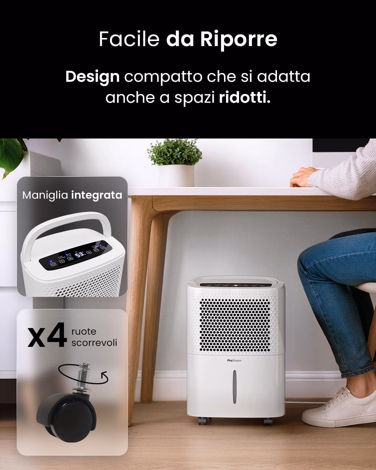 Filtro lavabile e sistema drenaggio continuo