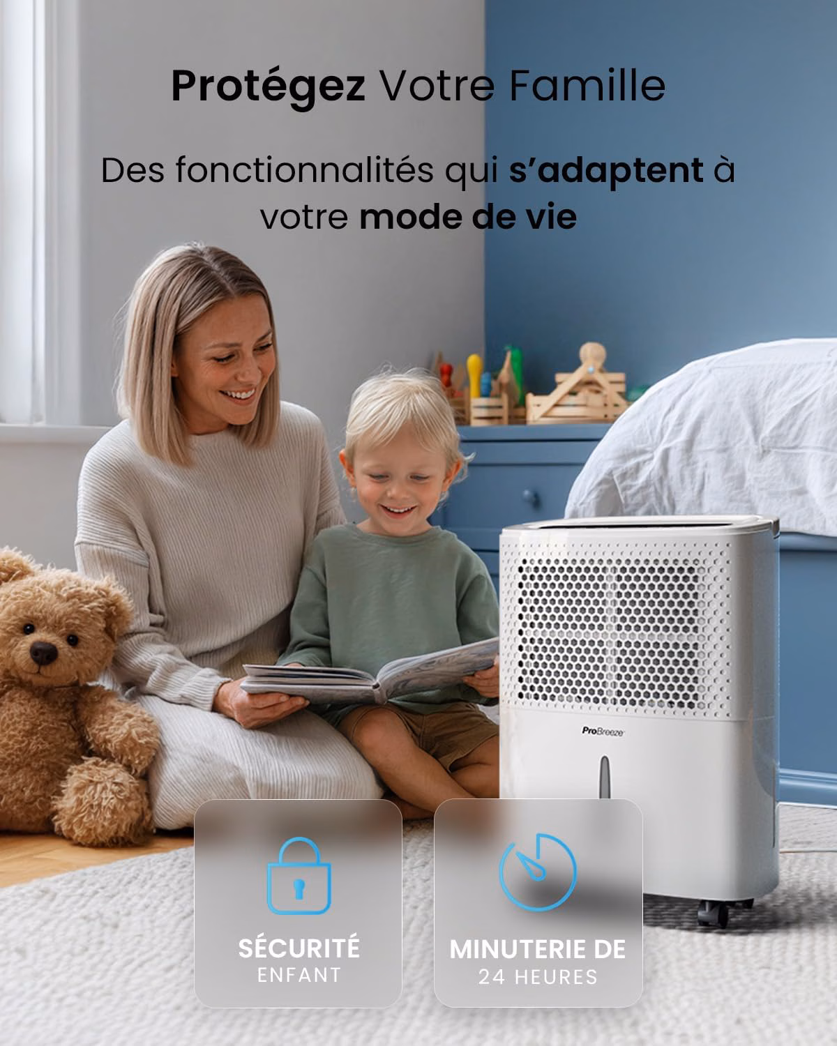 Design compact professionnel 43,7 cm hauteur avec poignée transport
