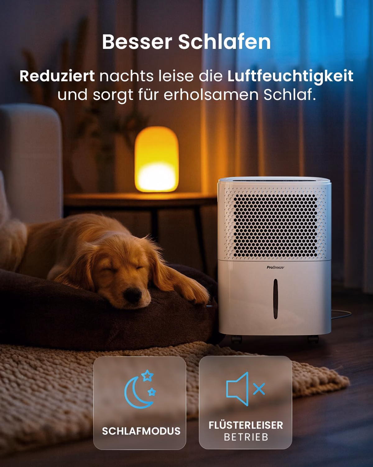 Kompatibel mit Amazon Alexa und Google Home für Sprachbefehle