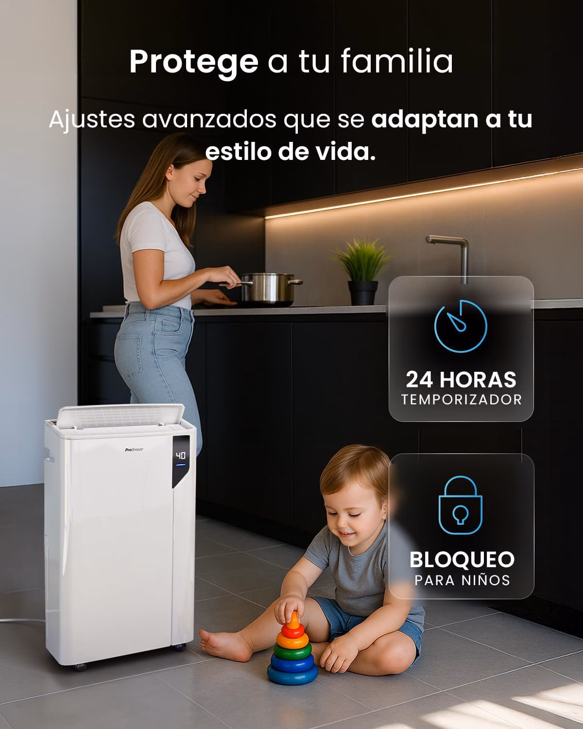 Sistema drenaje continuo con manguera incluida