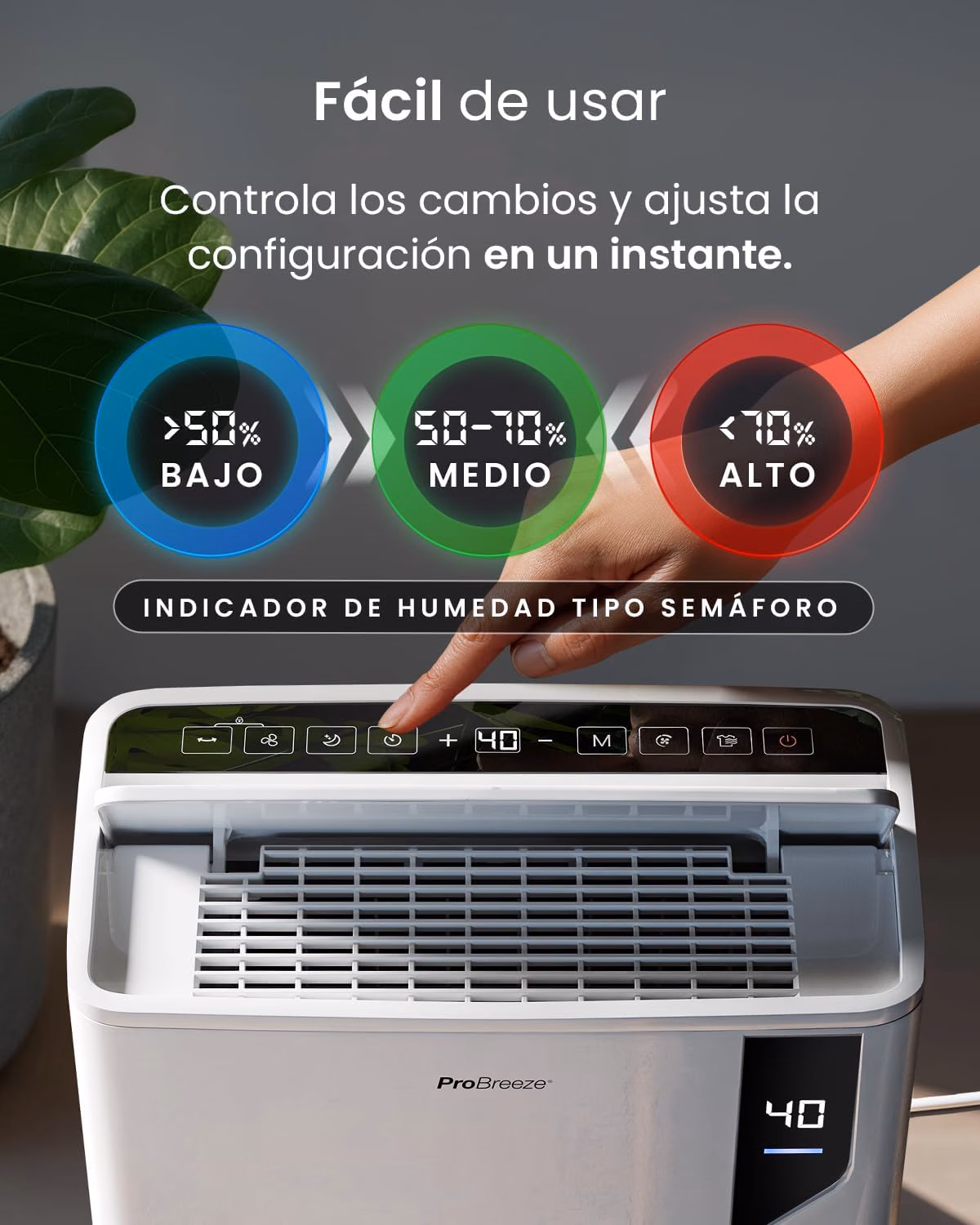 5 modos de funcionamiento profesionales programables