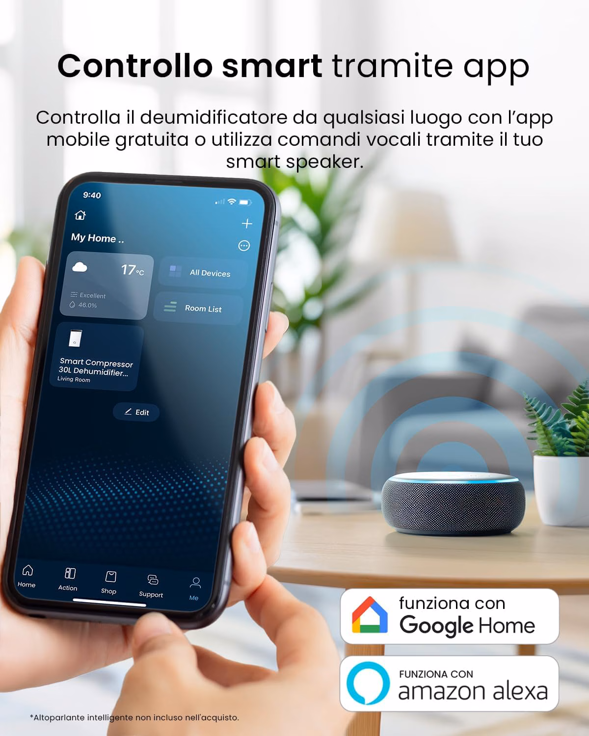 3 modalità professionali - Auto, Continua e Asciugatura interna