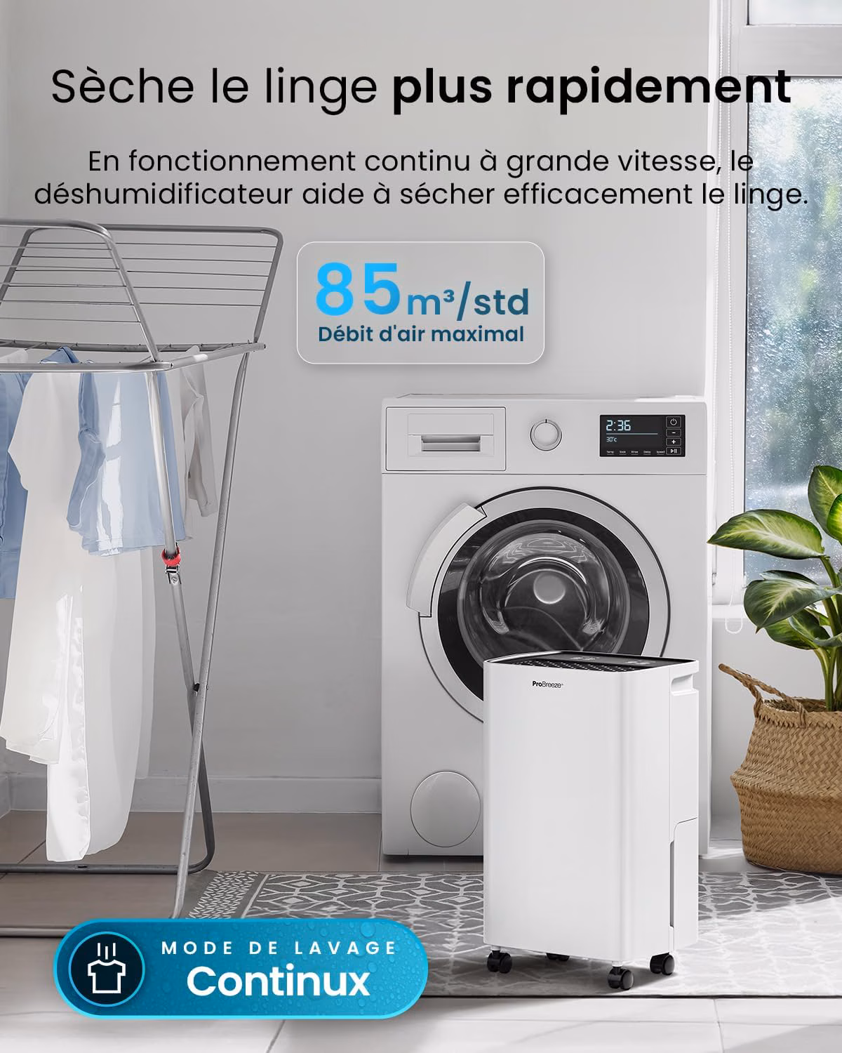 Capteur d'humidité intelligent avec affichage LED